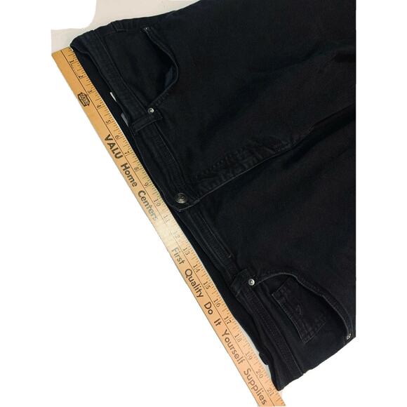22W Gloria Vanderbilt Amanda Average Jeans Womens Black Denim 42 x 29 Stretch - Picture 10 of 12